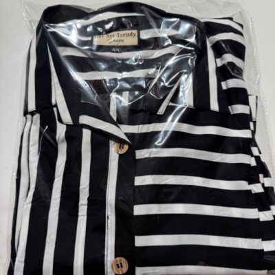 Cotton Shirt Black Strip