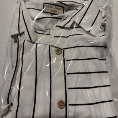 Cotton Shirt White Strip