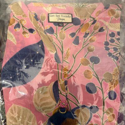 Crepe Cotton Pink Lacchi