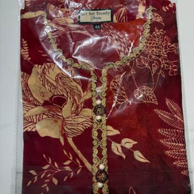 Kurti with Lace (Red)