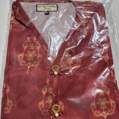 Marron Azrakh Silk