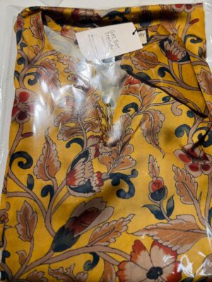 Mustard Silk Kurti