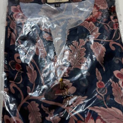 Navy Blue Silk Kurti