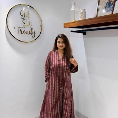 Plum Joypuri Kurti A-Line